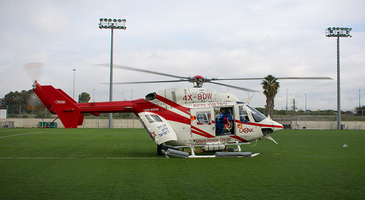 Hélicoptère médicalisé